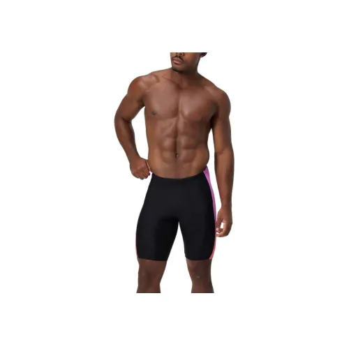Speedo Плавательные шорты Мужские Черные Коралловые