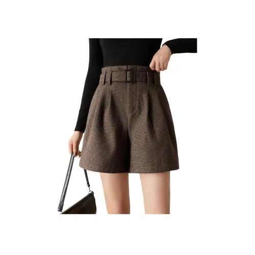 Mo Han Yi Mei Повседневные шорты Женские Кофе