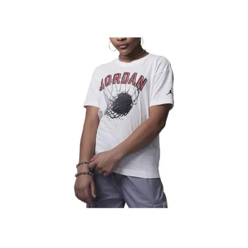 Джордан HOOP STYLE T-Shirt Детский Белый