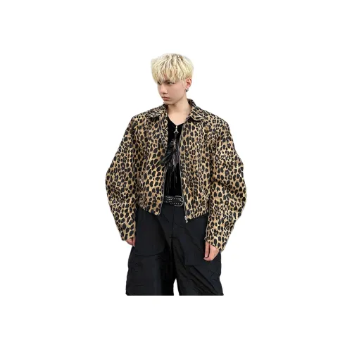MORii Леопардовый принт Унисекс Куртки