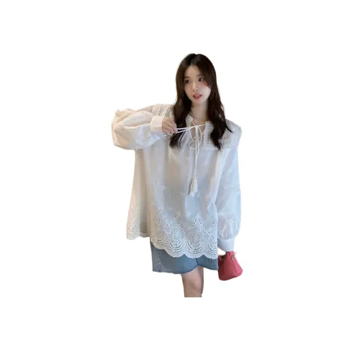 Wbwq Белые Женские Рубашки