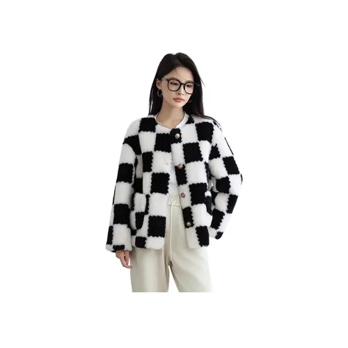 BILISISHANYANG Мех Куртка Женская