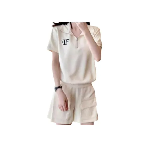 YICHEN Белый Женские Повседневные Костюмы