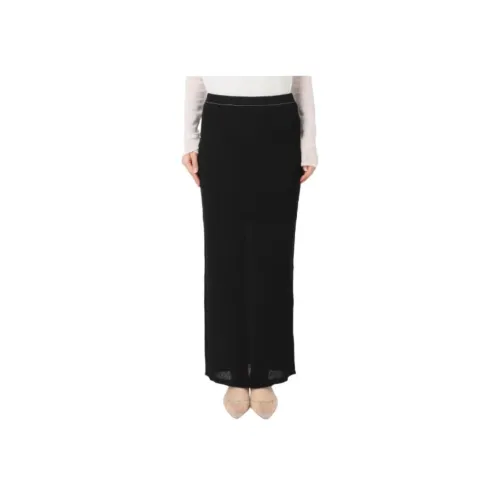 PLAGE FW24 Повседневная длинная юбка женская черная