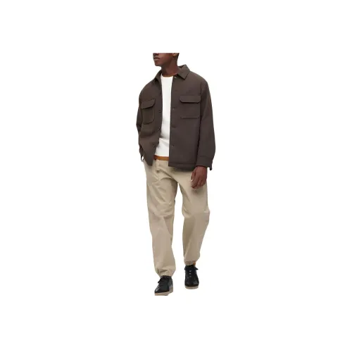 UNIQLO Повседневные брюки Унисекс Темно-бежевый