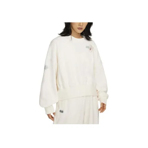 Nike Naomi Osaka Phoenix Fleece Свитшот Женский Светлый Айвори Белый