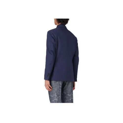 ETRO Мужские Синие Куртки