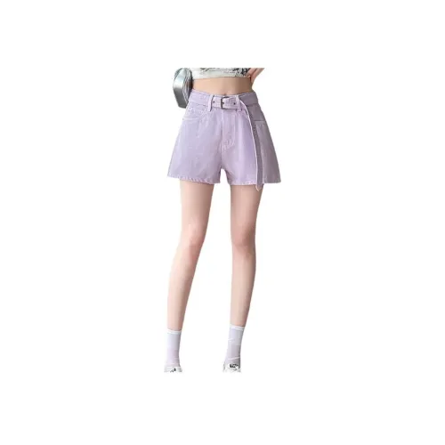 YICHEN Фиолетовые Женские Джинсовые Шорты