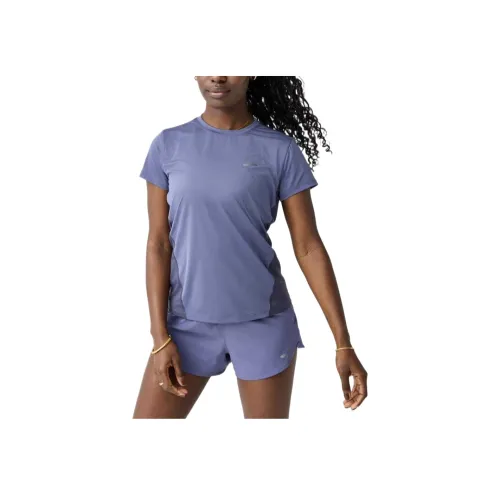 Brooks синий-фиолетовый Женские футболки