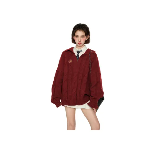 Princess Berdele Трикотаж Утолщенный Преппи Стиль Кардиган с Застежками Женские