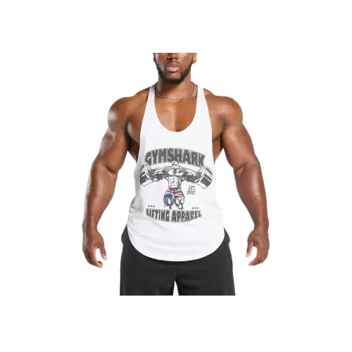 GYMSHARK Белый Мужские Майки