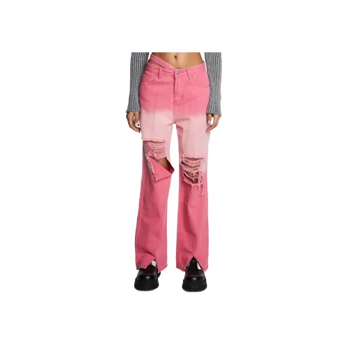 Dolls Kill Розовые Женские Джинсы