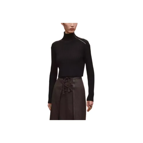 HERMES Умбра Коричневый Женский Свитера