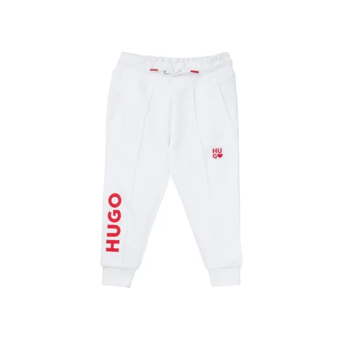 HUGO BOSS Белые Kids Вязаные Тренировочные Брюки