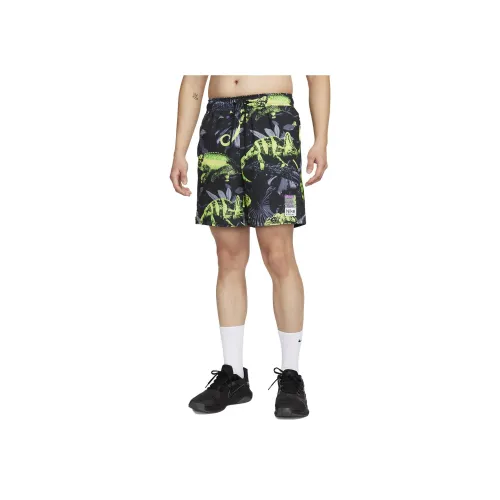 Nike Dri Fit Взрывный Зеленый Желтый Мужские Повседневные Шорты