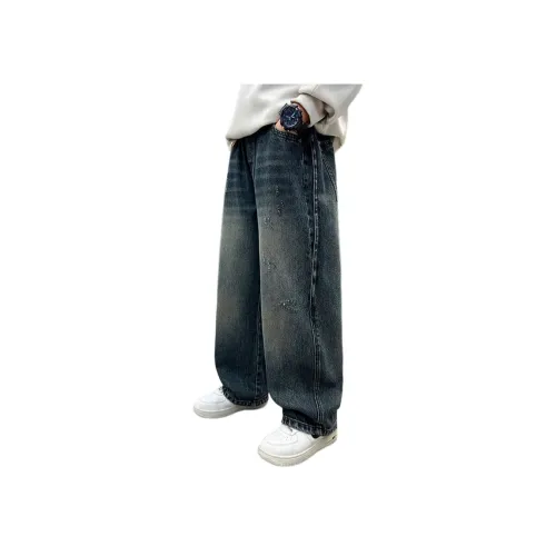 AIXINA Blue Gray School Age Jeans AIXINA Синие Серые Джинсы для школьного возраста
