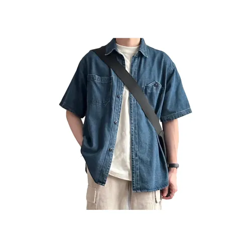 GANGZAI Короткий рукав рубашка унисекс