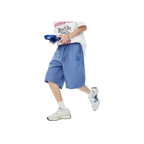 CLOR Цветные синие унисекс повседневные шорты