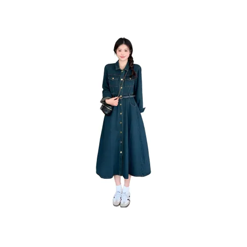 ZCDECO Длинное платье с длинными рукавами женское