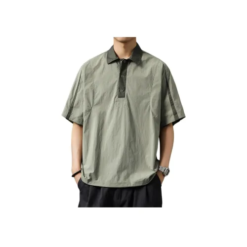 GUISE Поло Унисекс Горох Зеленый