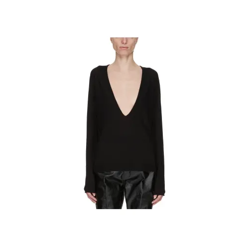 RICK OWENS Черные Женские Свитеры