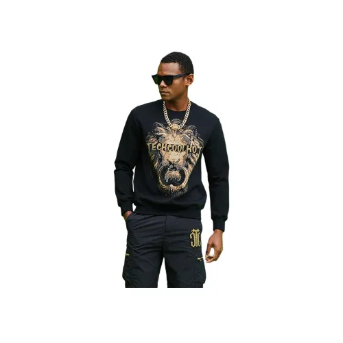 TCH Черная основа с золотым логотипом Унисекс Свитшоты