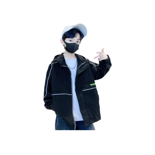 ЮЙЧЖАОЛИНЬ Черная Ветровка для школьного возраста