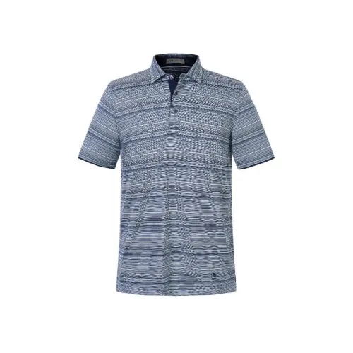 Corneliani Мужская поло синего цвета
