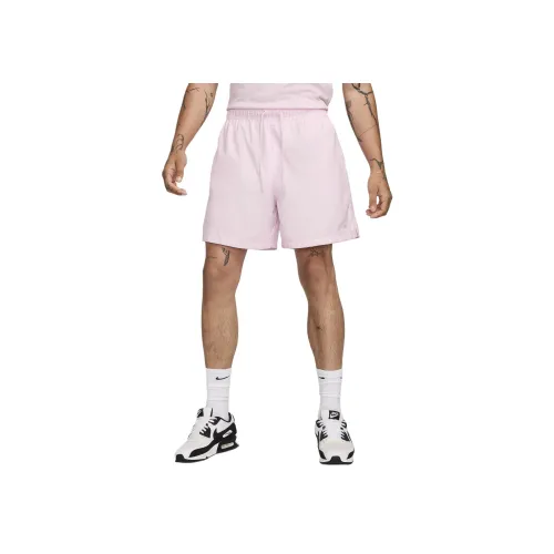 Nike Club Мужские Вязаные Тканевые Flow Шорты Повседневные Шорты Мужские Розовая Пена