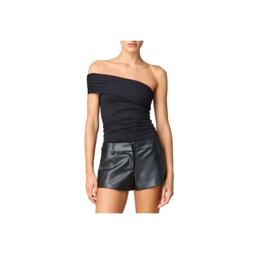 GLASSONS Асимметричный Off Плечо Топ Кроп Топ Женский