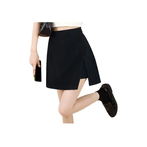 Cypress House Повседневные короткие юбки Женские Черный