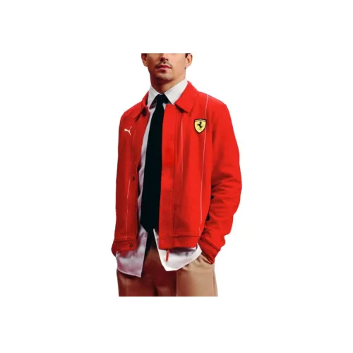 PUMA x FERRARI Куртки и Пальто Мужской Красный