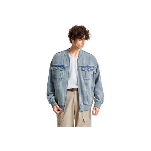 Bodydream Выстиранный Синий Мужской Куртка