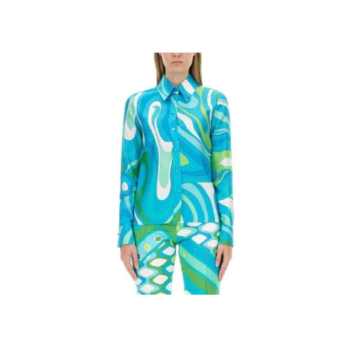 EMILIO PUCCI Рубашка Женская Синяя