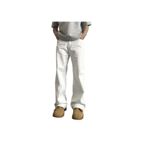 City Hipster Белый Унисекс Джинсы