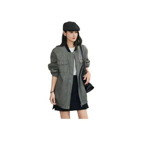 MEIYANG Серый, Подкладка Хлопок, Этот стиль НЕ имеет права на скидку для членов, Женские Куртки