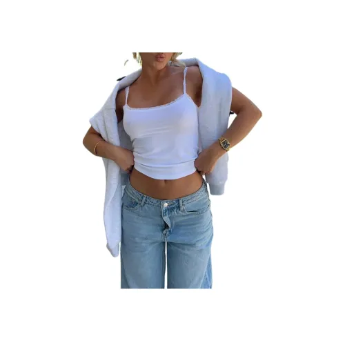 WHITE FOX After Midnight Cami Белый Топ на бретелях Женские