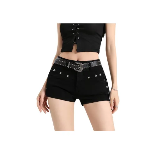 мм Черные Женские Джинсовые Шорты