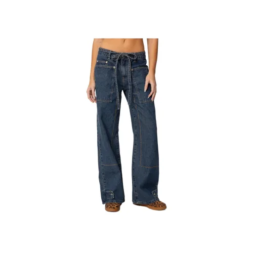 Edikted Funky Стич Low Step Шов Джинсы Женские