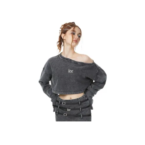 KREATE Темно-серый Женские Короткие Топы