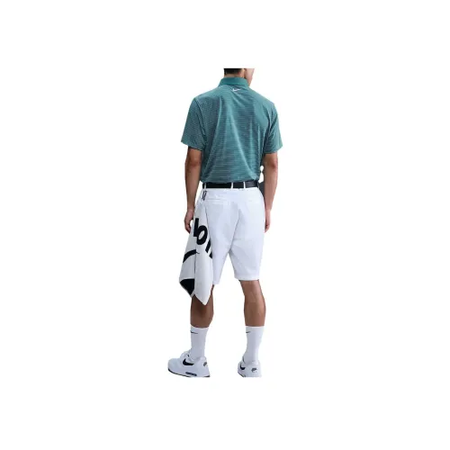 Nike Dri Fit Минеральный Зеленый/Светлый Айвори Белый Мужская Гольф Одежда