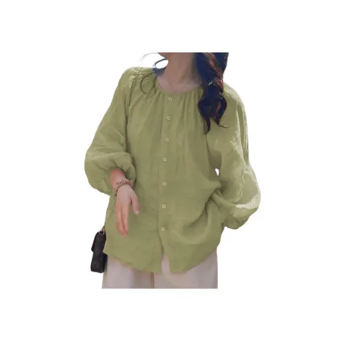 GOSO Светло-зеленые Женские Рубашки