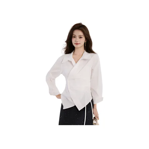 HUICUIGE Белые Женские Рубашки