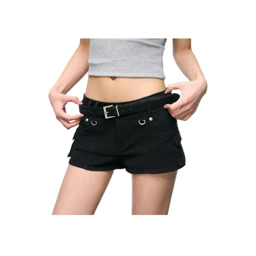 YEARNED Черные Женские Джинсовые Шорты