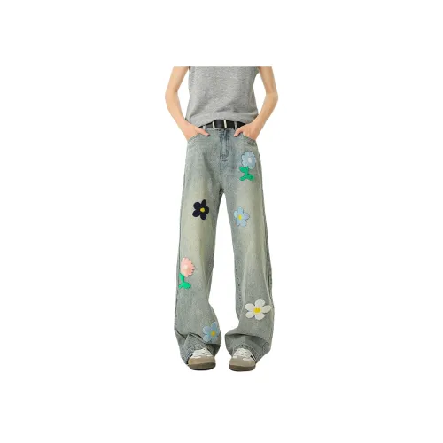 SOLIDITY Синие Унисекс Джинсы