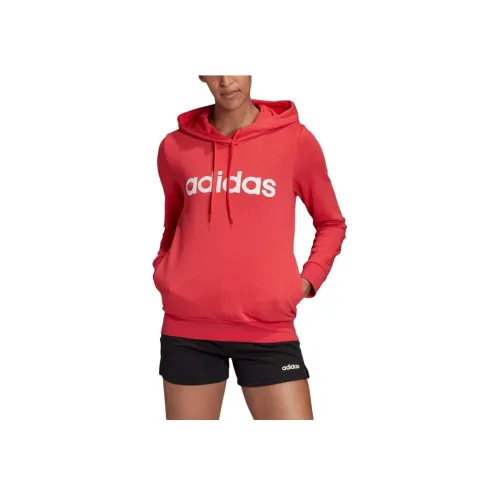 Adidas Essentials Свитшот Женские Основные Розовый Белый