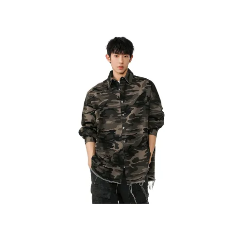 P8H9 Камуфляж Унисекс Куртки