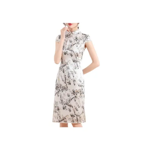 JINJU Короткий рукав Платье Женское