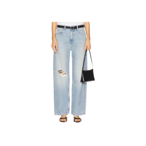 GOOD AMERICAN Джинсы Женские Светло-Синий