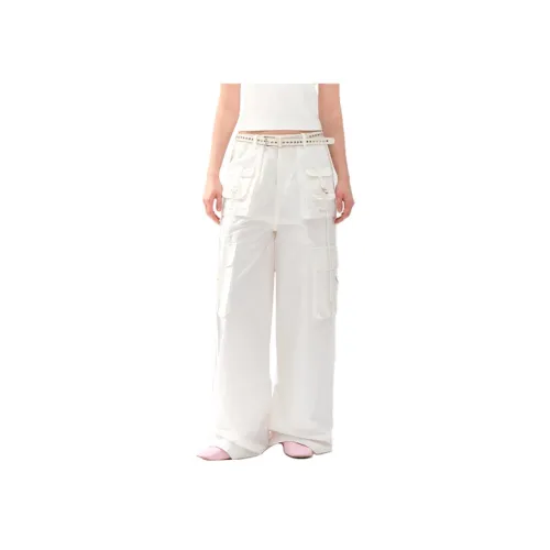 Guuka Hero Белый Женские Карго Брюки